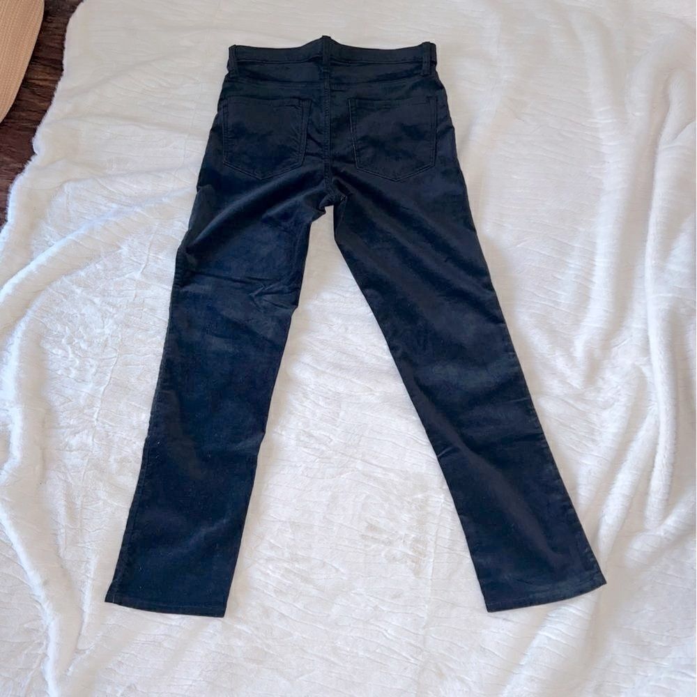 Banana Republic Factory vegan suede black Size 28/6 High Rise Skinny - Picture 8 of 11